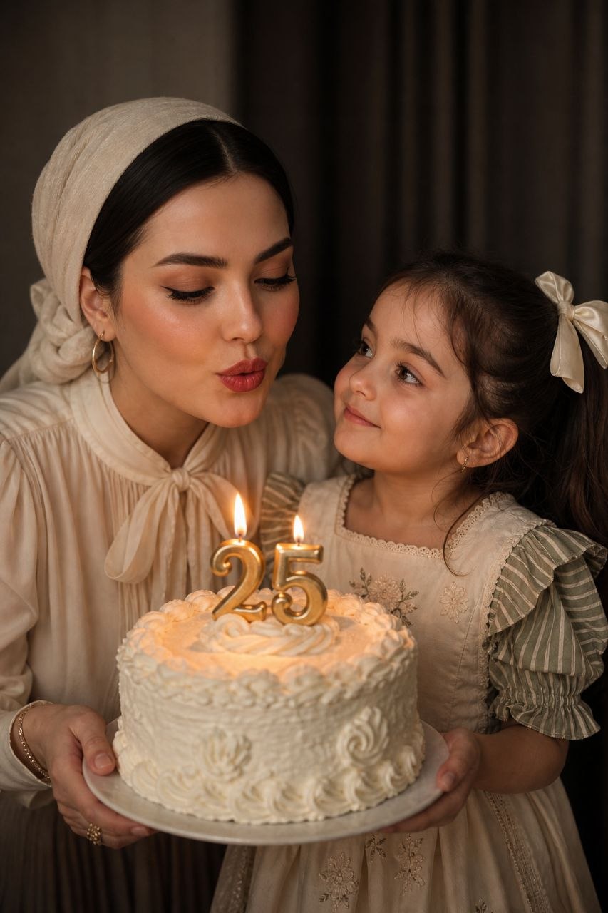 پرامپت هوش مصنوعی عکس تولد مادر و فرزند